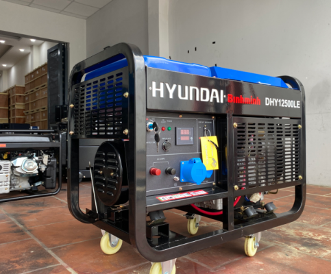 máy phát điện 10kw chạy dầu Hyundai DHY12500LE