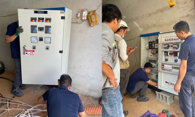 Lắp đặt máy phát điện 50kVA Hyundai DHY55KSE cho sân bay Long Thành