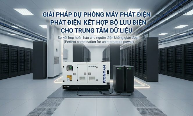 Giải pháp dự phòng máy phát điện kết hợp bộ lưu điện cho trung tâm dữ liệu