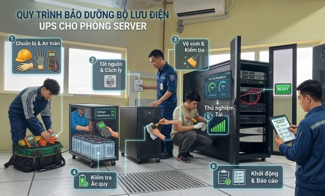 Quy trình bảo dưỡng bộ lưu điện UPS cho server máy chú